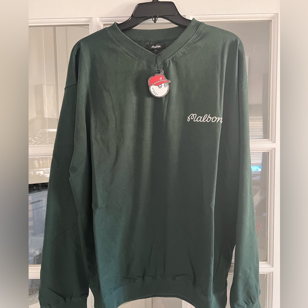 Malbon v neck long sleeve Green